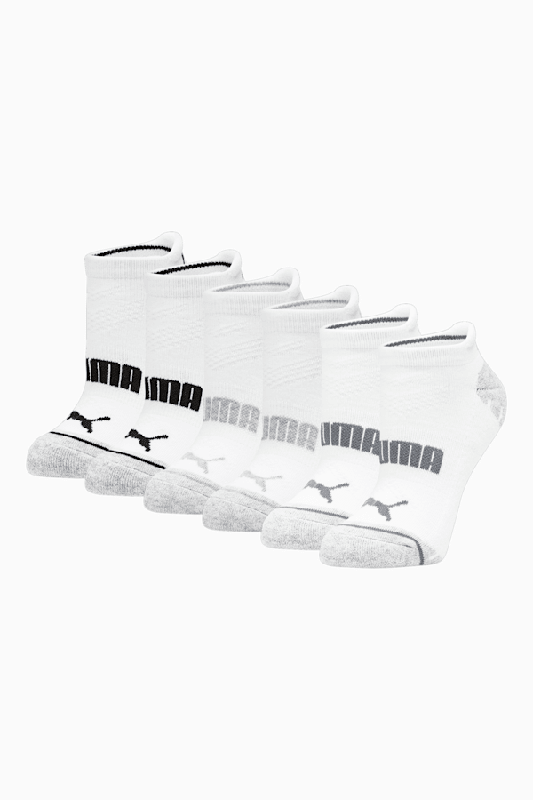 Half-Terry Low-Cut Women's Socks [3 Packs], WHITE / BLACK, extralarge